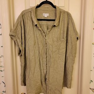 Ava + Viv 4X button down